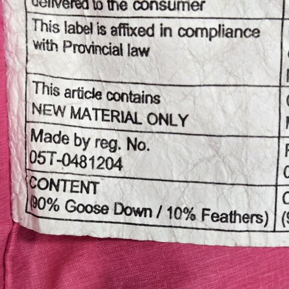 Lululemon Goose Down Puffer Jacket Womens 4 XS Gray Hot Pink Removable Hood - Picture 10 of 14